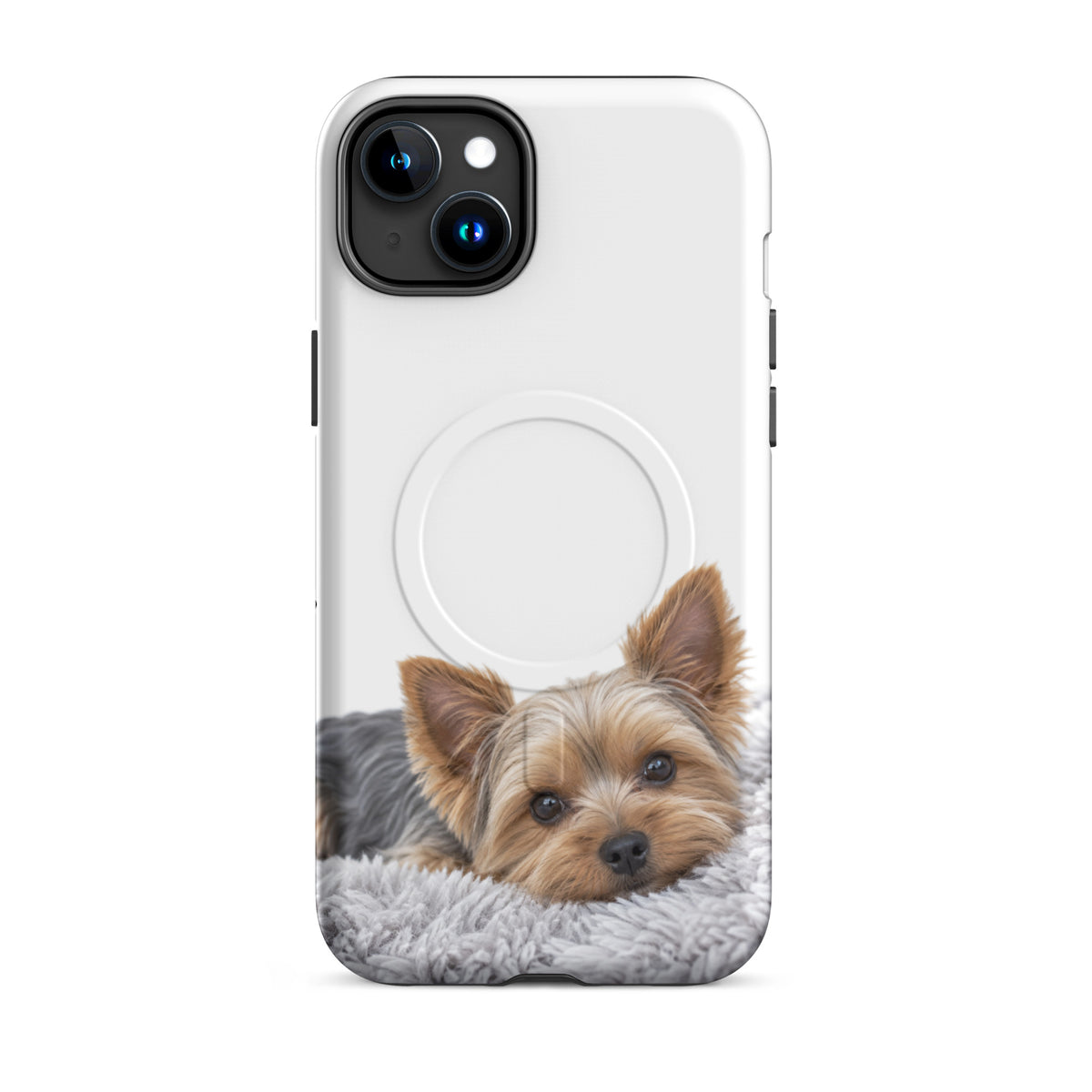 Yorkie MagSafe tough iPhone 15 Plus case