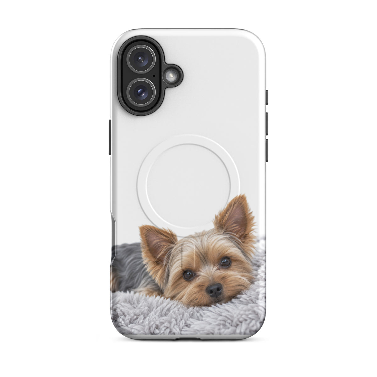 Yorkie MagSafe tough iPhone 16 Plus case