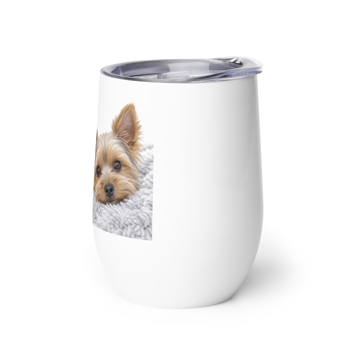 Yorkie wine tumbler